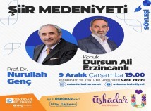 DURSUN ALİ ERZİNCANLI “ŞİİR MEDENİYETİ” SÖYLEŞİ PROGRAMININ KONUĞU OLDU DURSUN ALİ ERZİNCANLI “ŞİİR MEDENİYETİ” SÖYLEŞİ PROGRAMININ KONUĞU OLDU